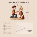 Personalised Anniversary Acrylic Hanging Ornament for Couples - Proposal Design