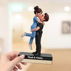 Personalised Couple Wooden Plaque - Uniform Couple Design