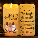 Personalised LED Candle for Besties and Sisters