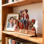 Personalised Anniversary Layered Wooden Plaque for Couples -Love Design