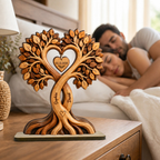 Personalised Anniversary Wooden Plaque for Couples - Tree Design