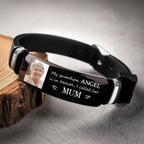 Personalised Memorial Silicone Bracelet with Photo - "Guardian Angel "