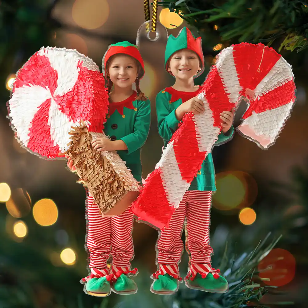 Personalised Acrylic Hanging Ornament with Photo - Double-Sided Print
