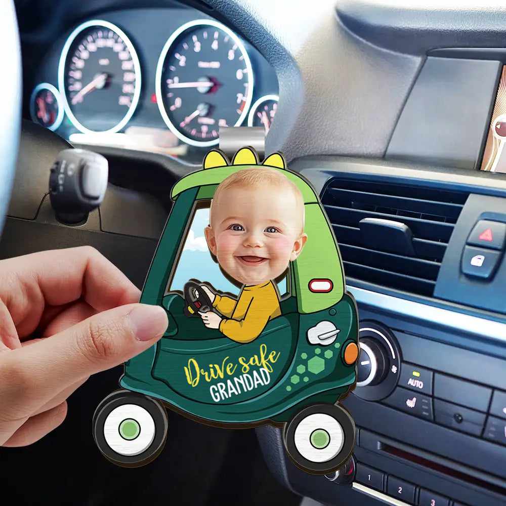 Personalised Baby Car Sun Visor Clip with Photo - Drive Safe...