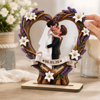 Personalised Wedding Wooden Plaque for Couples Anniversary Gift