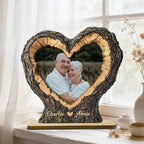 Pesonalised 2-Layer Wooden Plaque with Photo for Couples