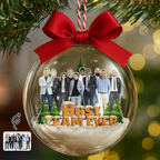 Personalised Photo Christmas Bauble - For Colleagues, Sisters & Best Friends