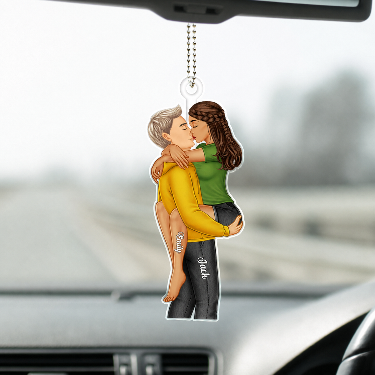 Personalised Couple Acrylic Hanging Ornament