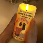 Personalised LED Candle - Mum and Daughters Design
