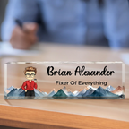 Personalised Acrylic Desk Name Plate