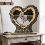 Pesonalised 2-Layer Wooden Plaque with Photo for Couples