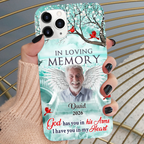 Personalised Silicone Phone Case with Photo - In Loving Memory Design