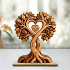 Personalised Anniversary Wooden Plaque for Couples - Tree Design