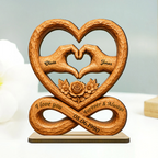 Personalised Couple Wooden Plaque with Names & Date - "I Love You Forever & Always"