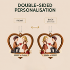 Personalised Couple Acrylic Hanging Ornament- Proposal Design