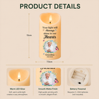 Personalised Memorial LED Candle with Photo & Sentiment