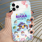 Personalised Silicone Phone Case for Grandma - Turtle Design for iPhone & Samsung Galaxy