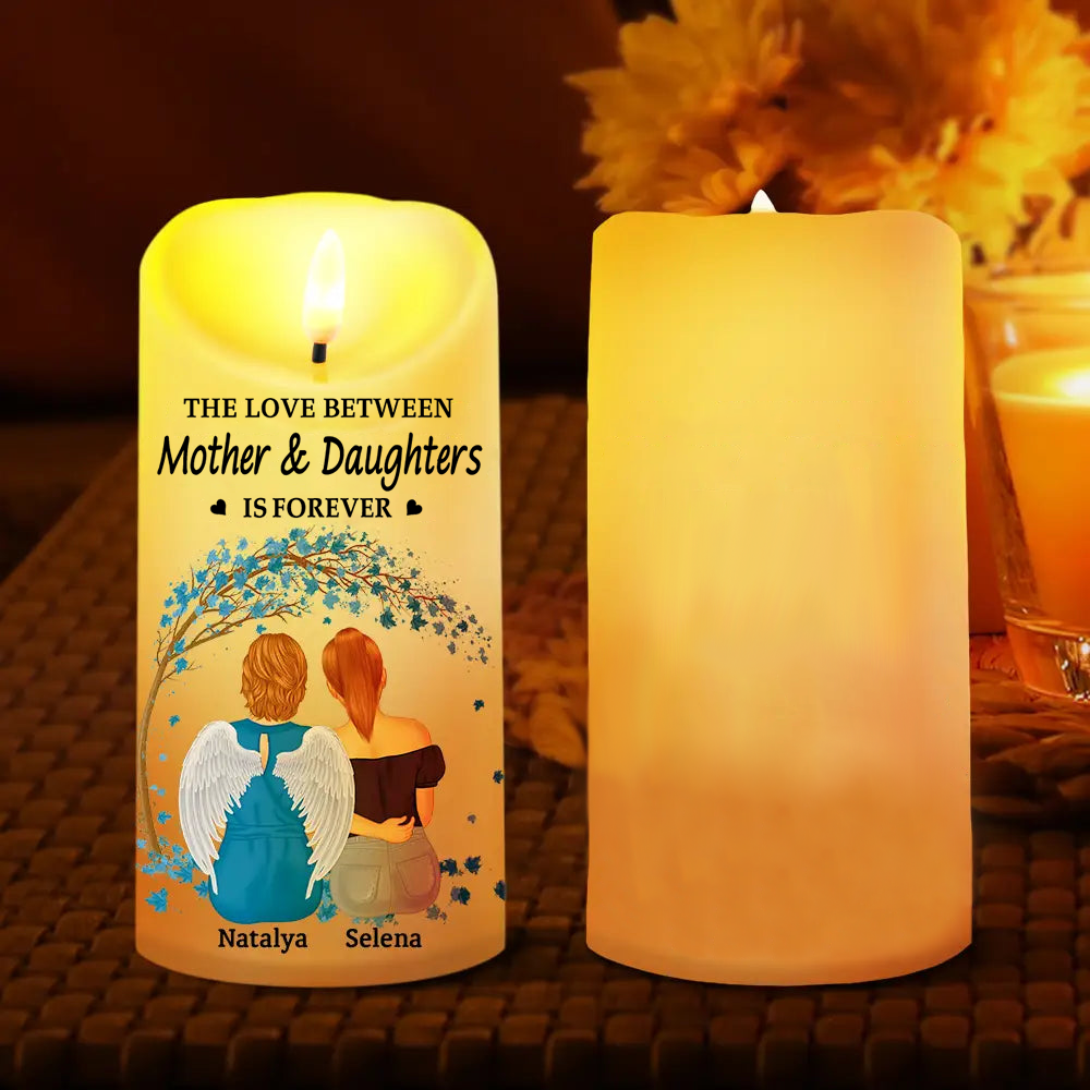 Personalised LED Candle - Mum and Daughters Design