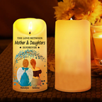 Personalised LED Candle - Mum and Daughters Design