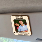 Personalised Family Car Sun Visor Clip with Photo - Drive Safe Design