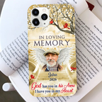 Personalised Silicone Phone Case with Photo - In Loving Memory Design