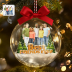 Personalised Photo Christmas Bauble - For Colleagues, Sisters & Best Friends