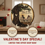 Personalised Couple Layered Wooden Plaque - Tree Design