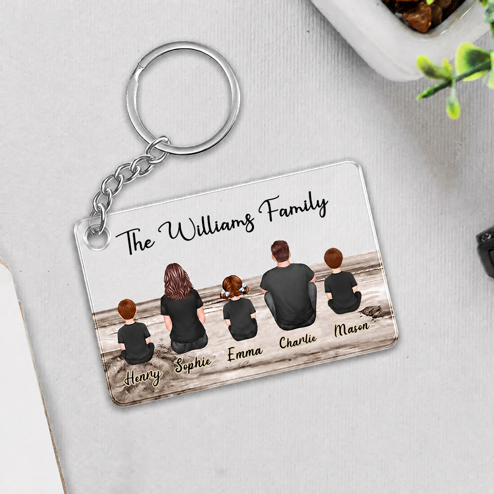 Personalised Family Acrylic Keyring