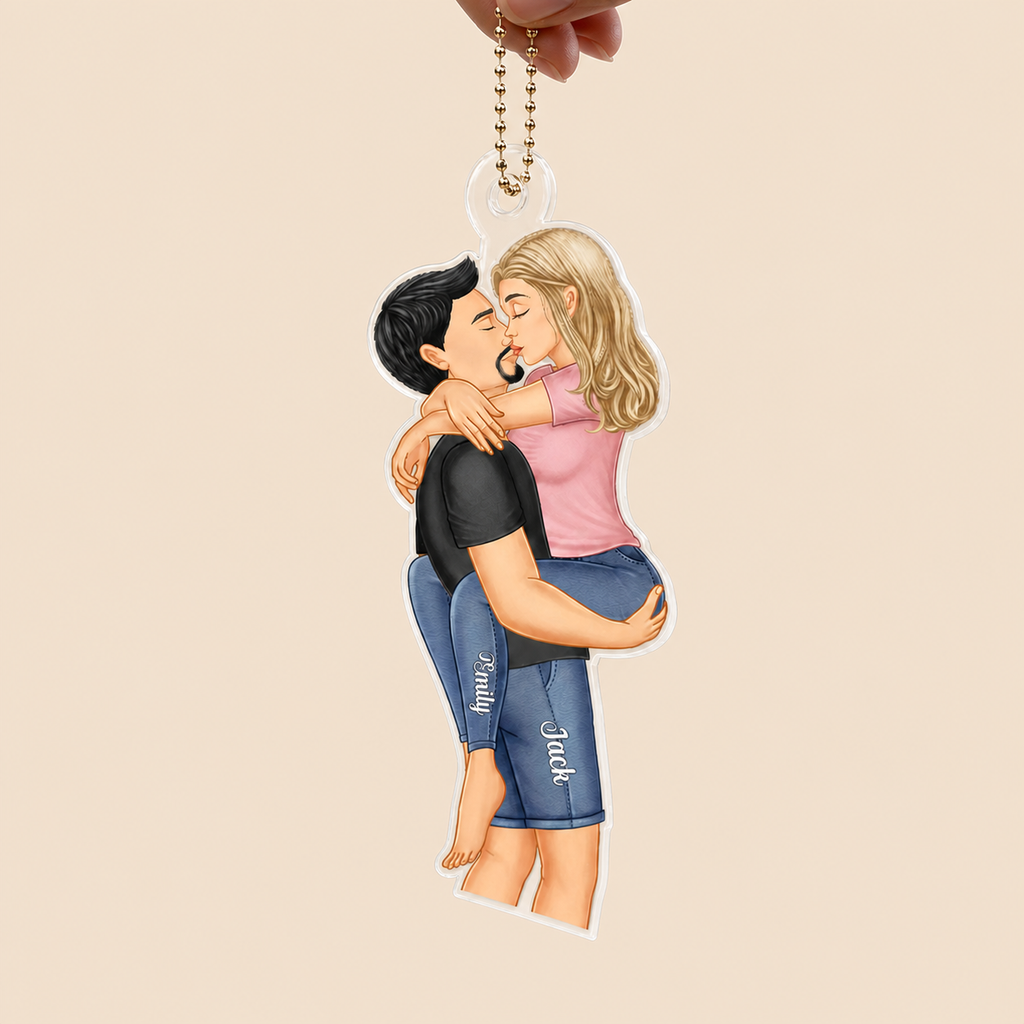 Personalised Couple Acrylic Hanging Ornament