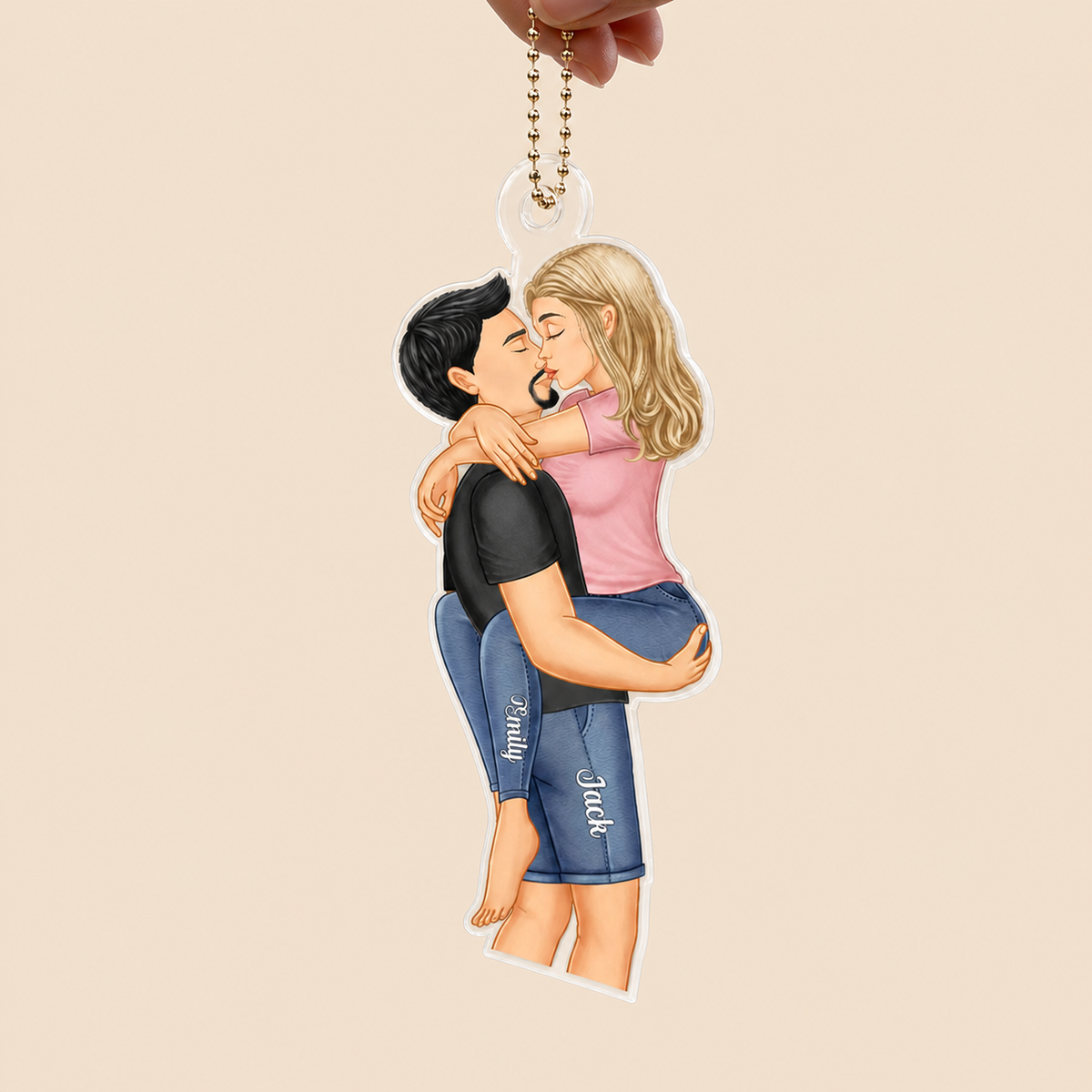 Personalised Couple Acrylic Hanging Ornament