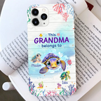 Personalised Silicone Phone Case for Grandma - Turtle Design for iPhone & Samsung Galaxy
