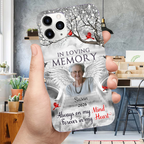 Personalised Silicone Phone Case with Photo - In Loving Memory Design