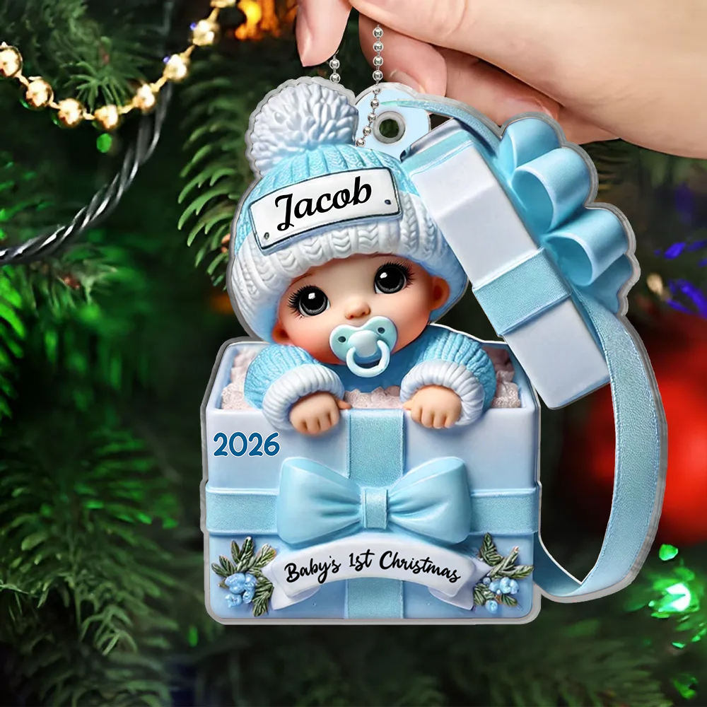 Personalised Baby's First Christmas Acrylic Christmas Ornament