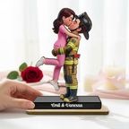 Personalised Couple Wooden Plaque - Uniform Couple Design
