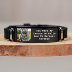 Personalised Pet Memorial Silicone Bracelet with Photo
