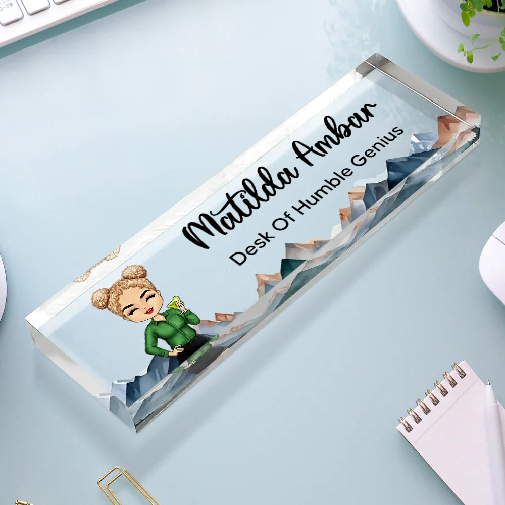 Personalised Acrylic Desk Name Plate