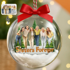 Personalised Photo Christmas Bauble - For Colleagues, Sisters & Best Friends