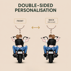 Personalised Acrylic Car Ornament  - Couple and Motorbike
