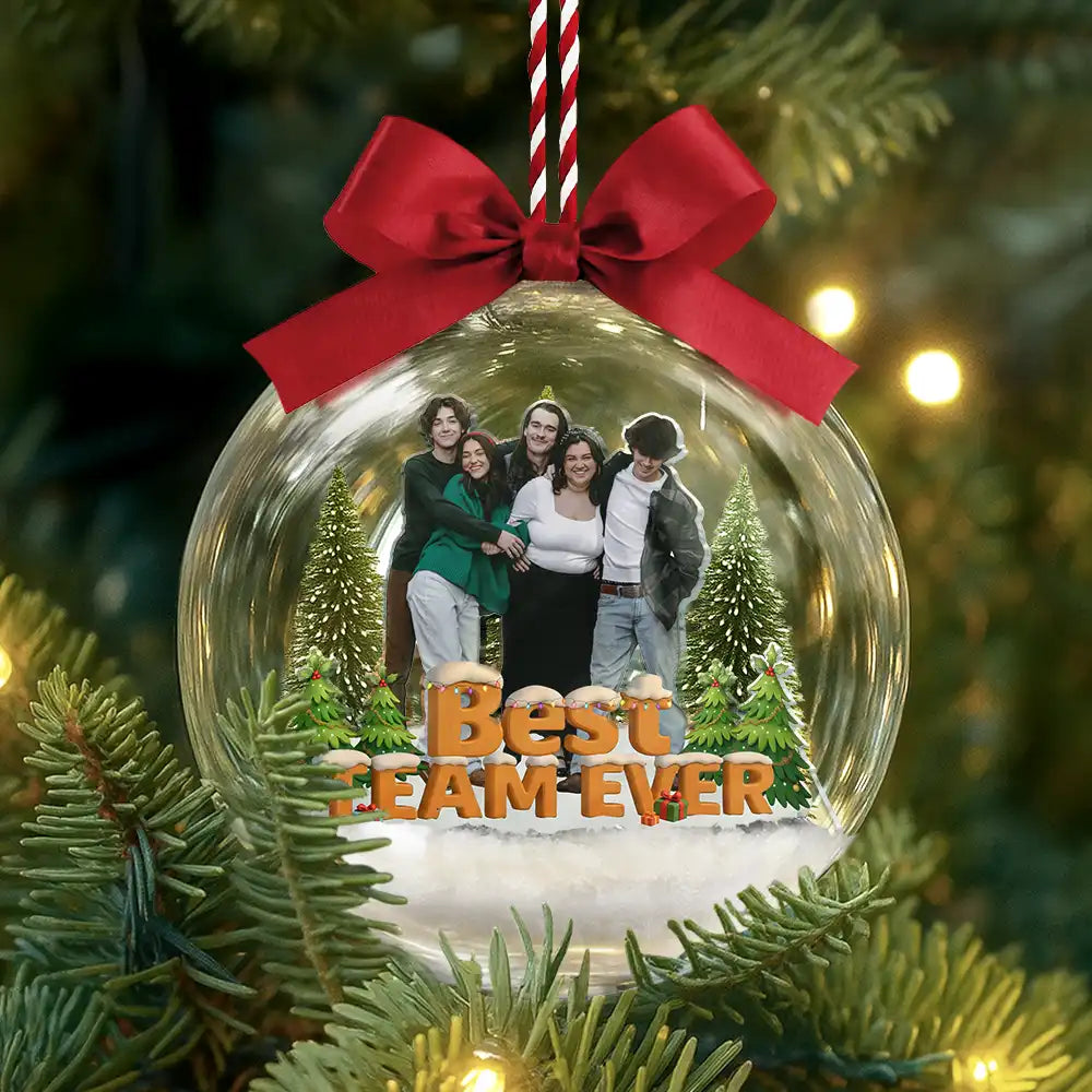 Personalised Photo Christmas Bauble - For Colleagues, Sisters & Best Friends