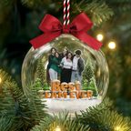 Personalised Photo Christmas Bauble - For Colleagues, Sisters & Best Friends