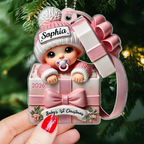 Personalised Baby's First Christmas Acrylic Christmas Ornament