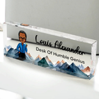 Personalised Acrylic Desk Name Plate