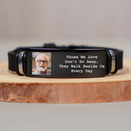 Personalised Memorial Silicone Bracelet with Photo & Quotes