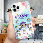 Personalised Silicone Phone Case for Grandma - Turtle Design for iPhone & Samsung Galaxy