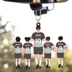 Personalised Acrylic Hanging Ornament  - Daddy's Football Team