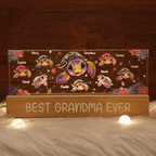 Personalised LED Nicht Light for Grandma - Turtle Design