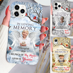 Personalised Silicone Phone Case with Photo - In Loving Memory Design
