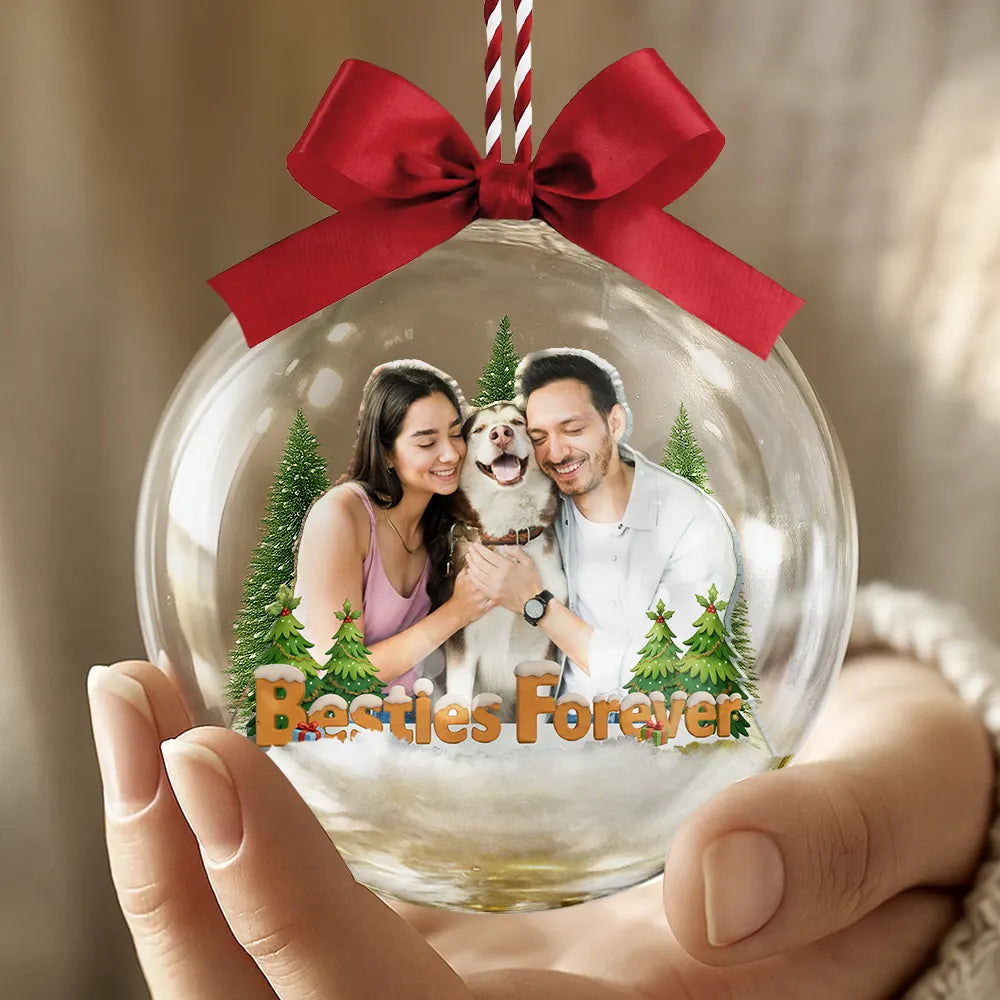 Personalised Photo Christmas Bauble - For Colleagues, Sisters & Best Friends