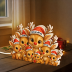 Personalised Grandma LED Light Box with Names - Reindeer Design