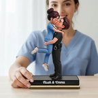 Personalised Couple Wooden Plaque - Uniform Couple Design